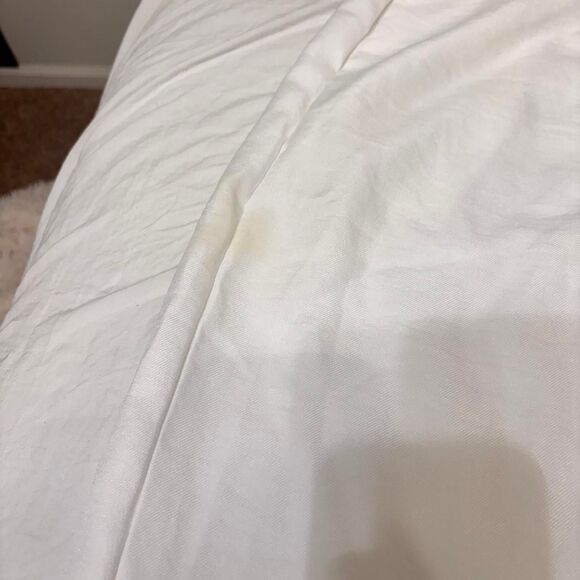 SHEIN Linen Cotton Women's White Beach Cover Up Loose Flowy Sz M Pants - Picture 2 of 2